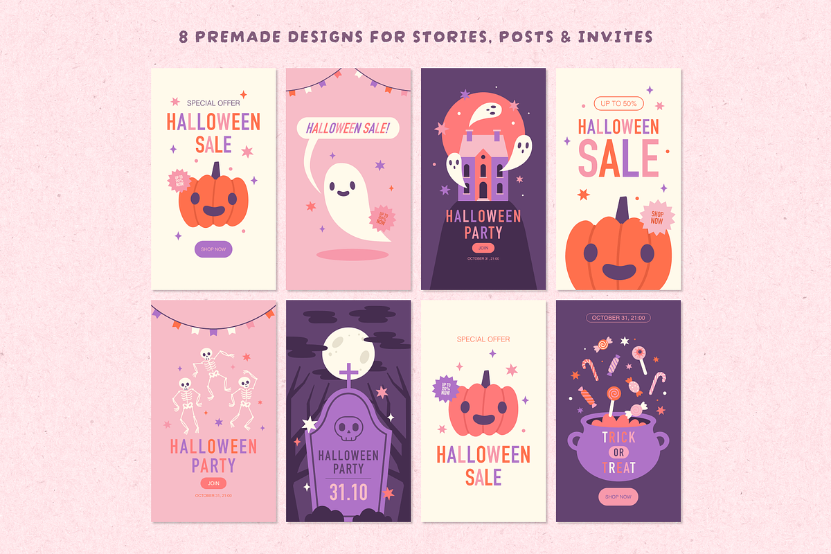 Happy Haunting. Halloween clipart, an Object Graphic by kondratya (Photo 12 of 14)