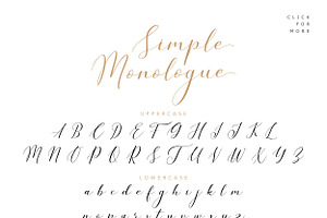 Simple Monologue - Beauty Font