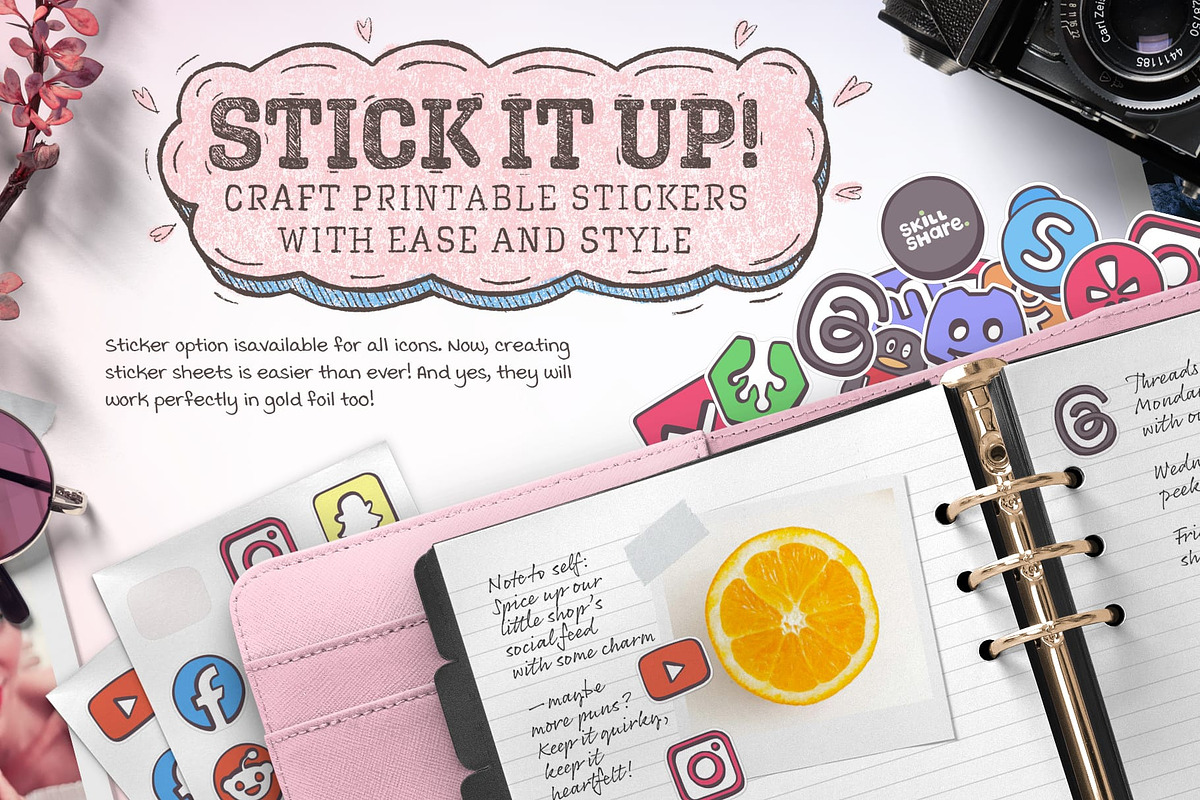 Hand-drawn Social Media Icons, a Solid Icon by Good Stuff No Nonsense (Photo 10 of 13)
