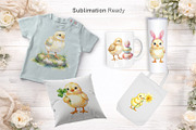 Easter Chick Sublimation PNG Bundle, an Illustration by Artnoy (Thumbnail 6 of 8)
