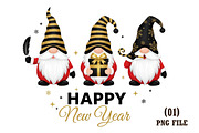 Christmas Gnomes PNG, an Illustration by DreamArtGraphic (Thumbnail 1 of 5)
