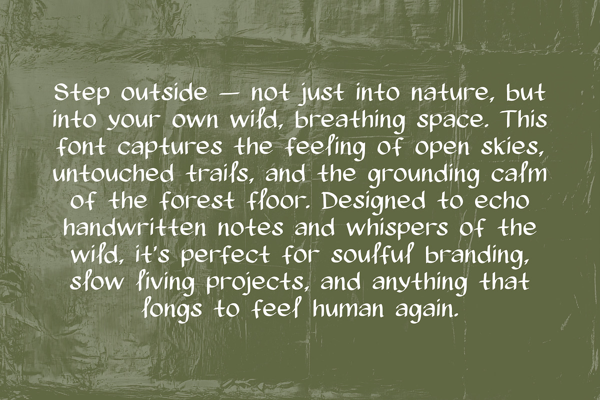 Hidden nature Handwritten Font, a Handwritten Font by Feelsoul (Photo 5 of 9)