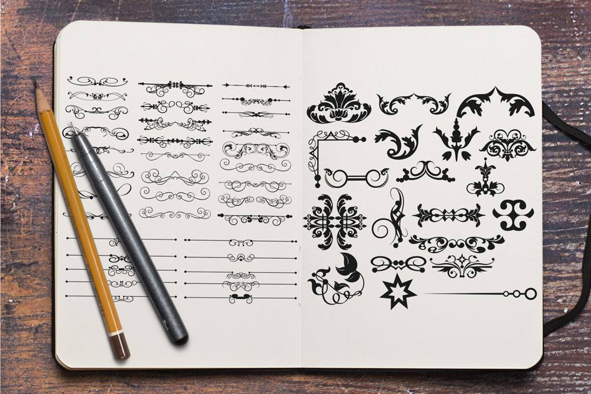 Vintage Calligraphic Design Elements preview 4