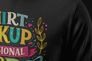 T-Shirt Mockup - Black Version, a Mockup by Avelina Studio (Thumbnail 3 of 3)