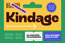 Kindage Bold Rounded Display Font