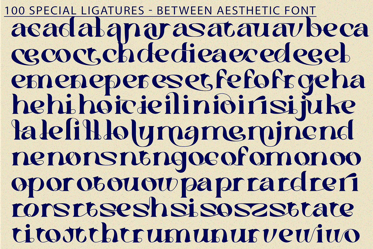 Between Aesthetic Font, a Serif Font by 177Studio (Photo 7 of 8)