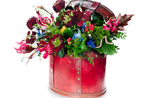 Colorful floral arrangement.