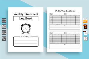 Weekly Timesheet KDP Interior Book