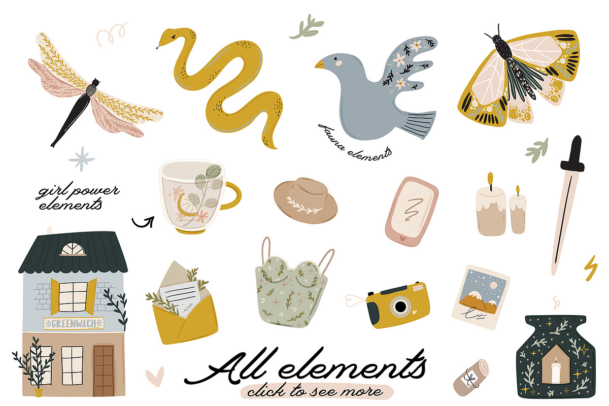 Woman Mystery & GRL Power BUNDLE, an Object Graphic by Ruslana Lubenets (Photo 65 of 123)
