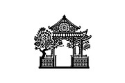 Romantic Asian Landscape SVG Set, an Object Graphic by Gfx_Store (Thumbnail 6 of 13)