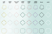 Frames glitter gold shapes elements, an Object Graphic by Ducatum (Thumbnail 2 of 4)