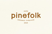 pinefolk - organic sans, a Handwritten Font by dailygraphic (Thumbnail 1 of 9)