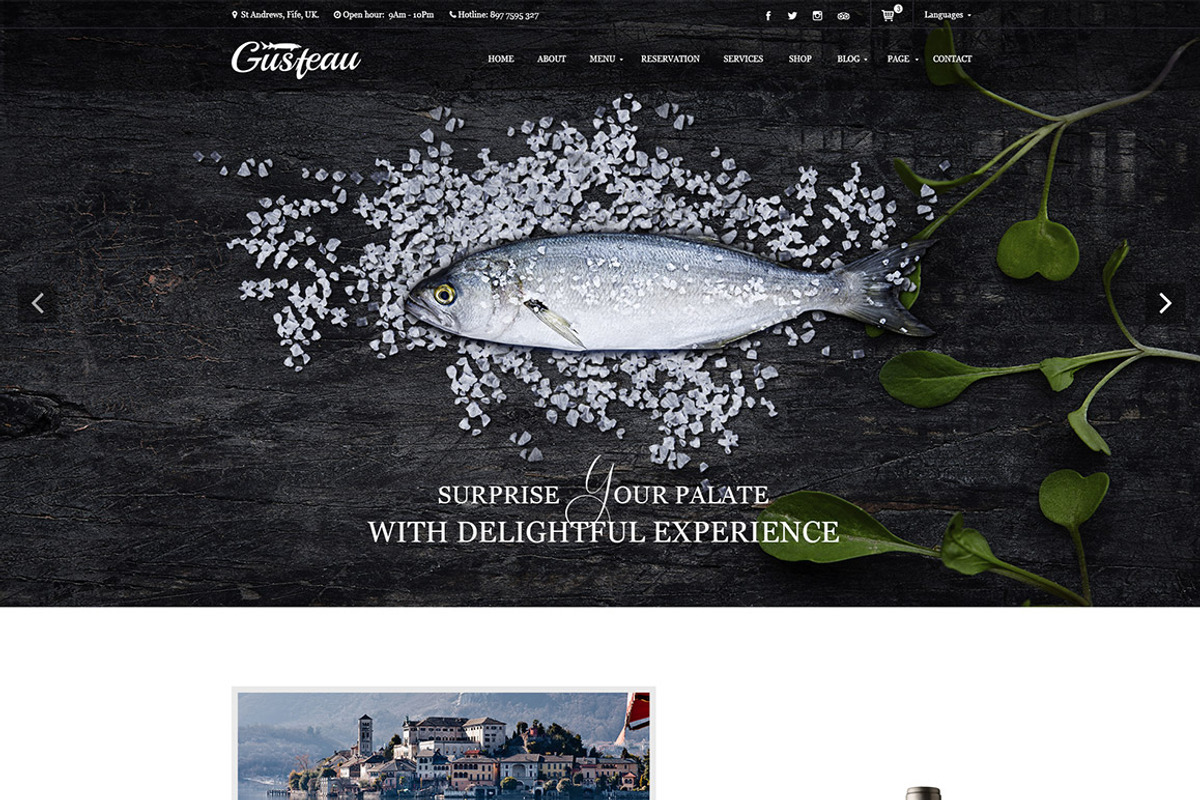 Gusteau - Elegant Food & Restaurant, a HTML Template by Digipieces (Photo 2 of 10)