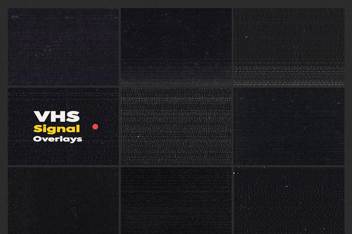 VHS Signal Overlays, a Texture Graphic by Freezerondigital (Photo 11 of 11)