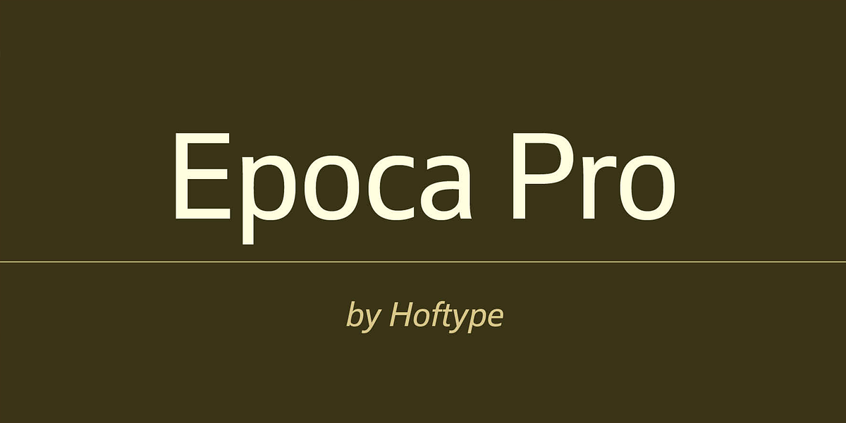 Epoca Pro, a Sans Serif Font by Hoftype (Photo 1 of 9)