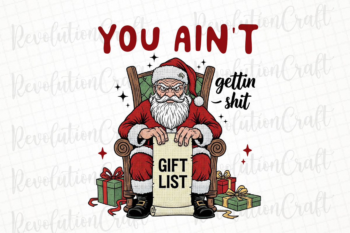 You Ain’t Getting, Christmas Santa, an Illustration by OK Design (Photo 1 of 4)