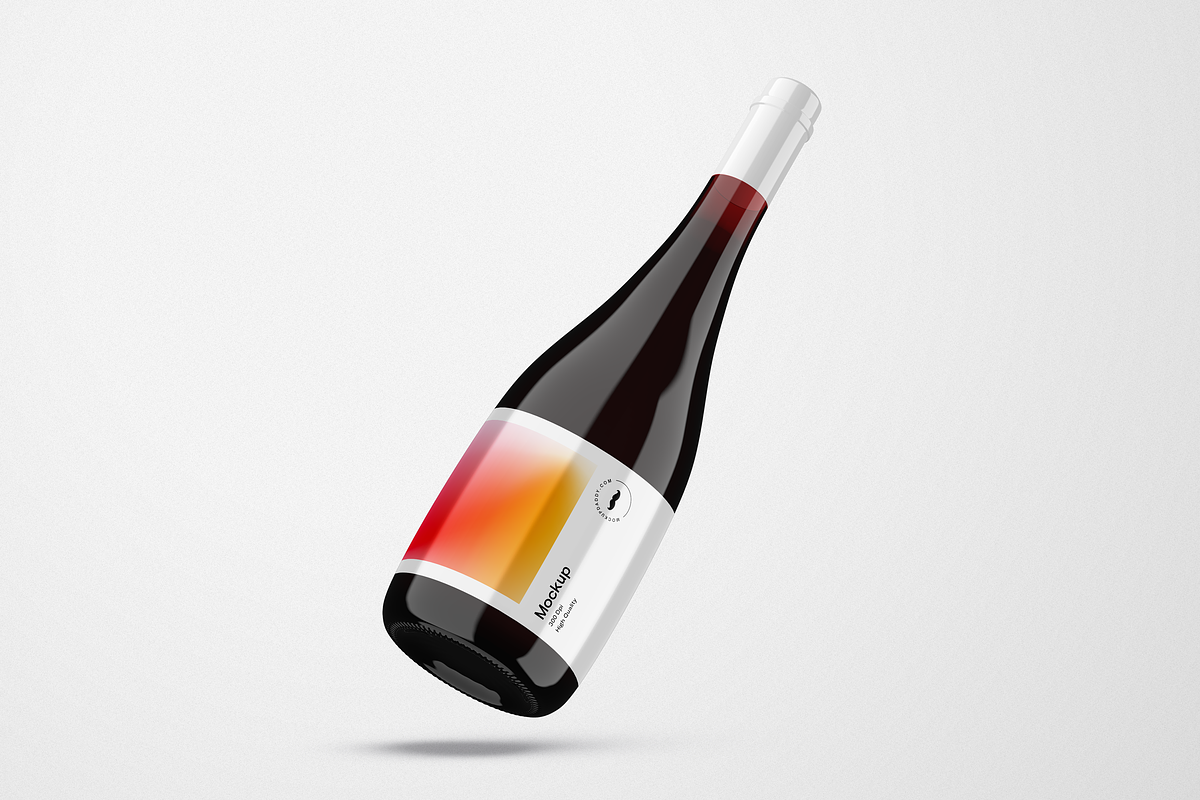 Wine Bottle Mockup, a Packaging Mockup by Mockupdaddy (Photo 18 of 22)
