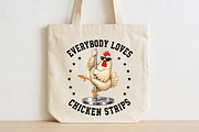 Everybody Loves Chicken Strips PNG, a Seasonal Illustration by CraftArtStudio (Thumbnail 2 of 4)