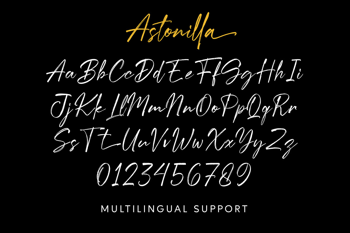 Astonilla – Handwritten Script Font, a Script Font by Grezline Studio (Photo 8 of 9)