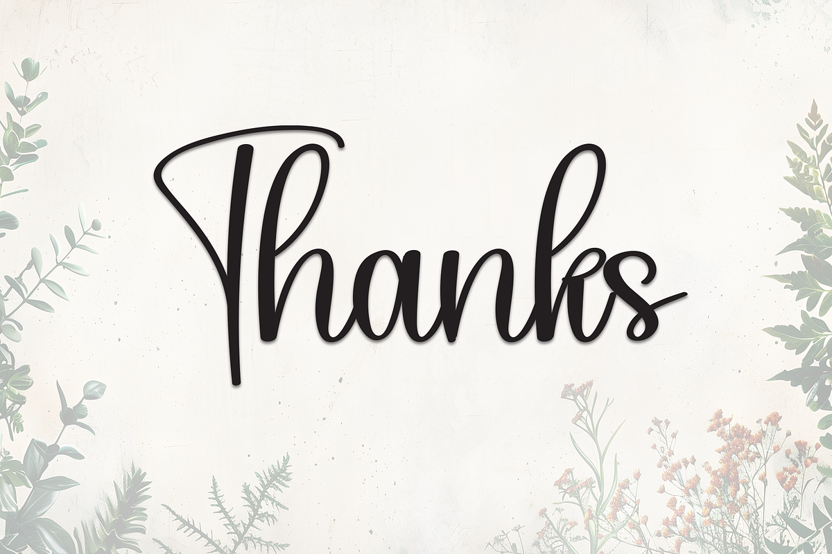 Rustic Beauty | Script Font, a Handwritten Font by Scratchones (Photo 9 of 9)
