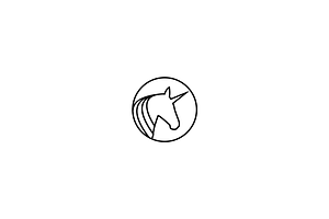 Minimalist Luxury Unicorn Logo