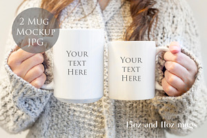 11oz And 15oz Mug Mockup