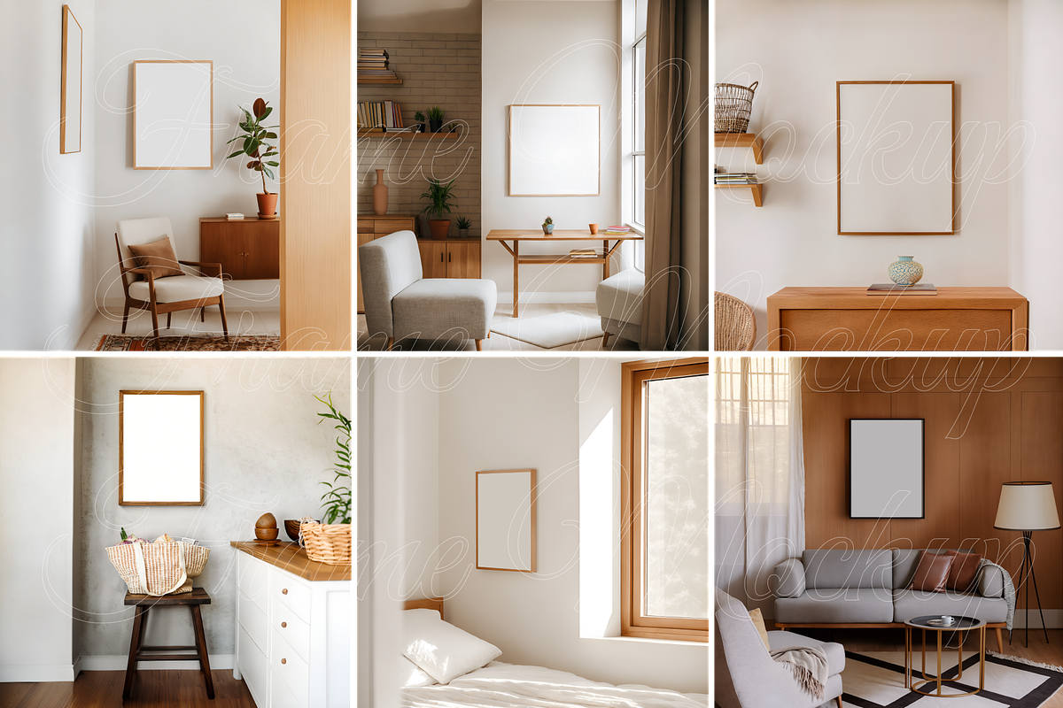 SET LA Frame Mockups for Poster 6PSD, a Product Mockup by SigaSigaMockup (Photo 3 of 4)