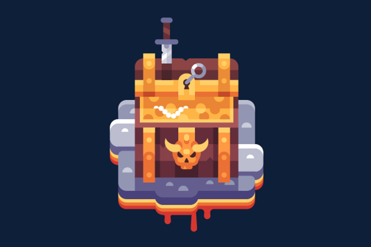 RPG Treasure Chest, an Illustration by JulyPluto