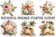 Whimsical Summer Starfish Clipart, an Illustration by OK Design (Thumbnail 2 of 6)