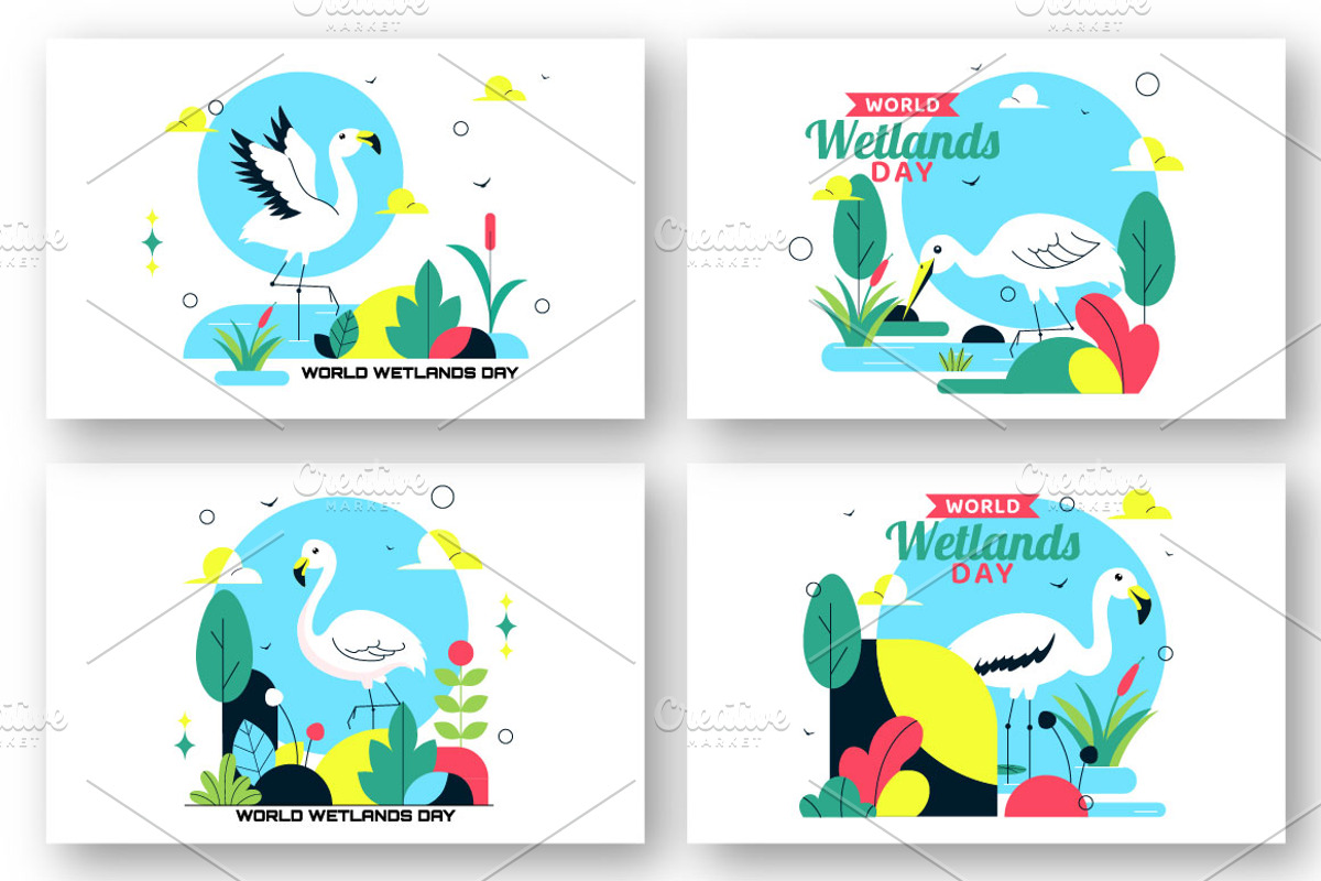 10 World Wetlands Day Illustration, an Animal Illustration by denayunebgt (Photo 2 of 4)