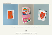 DIN A greeting card psd mockup set, a Merchandise Mockup by MCKP*ME (Thumbnail 4 of 7)