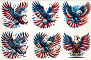 4th of July American Eagle Clipart, a Seasonal Illustration by Rose Art (Thumbnail 2 of 6)
