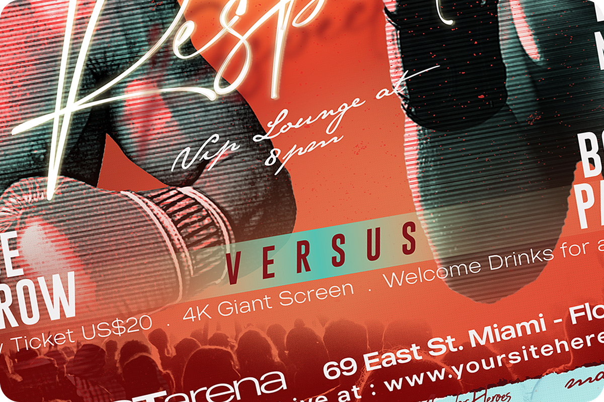 Boxing Sport Social media Template, a Social Media Template by regalDRAW (Photo 3 of 3)