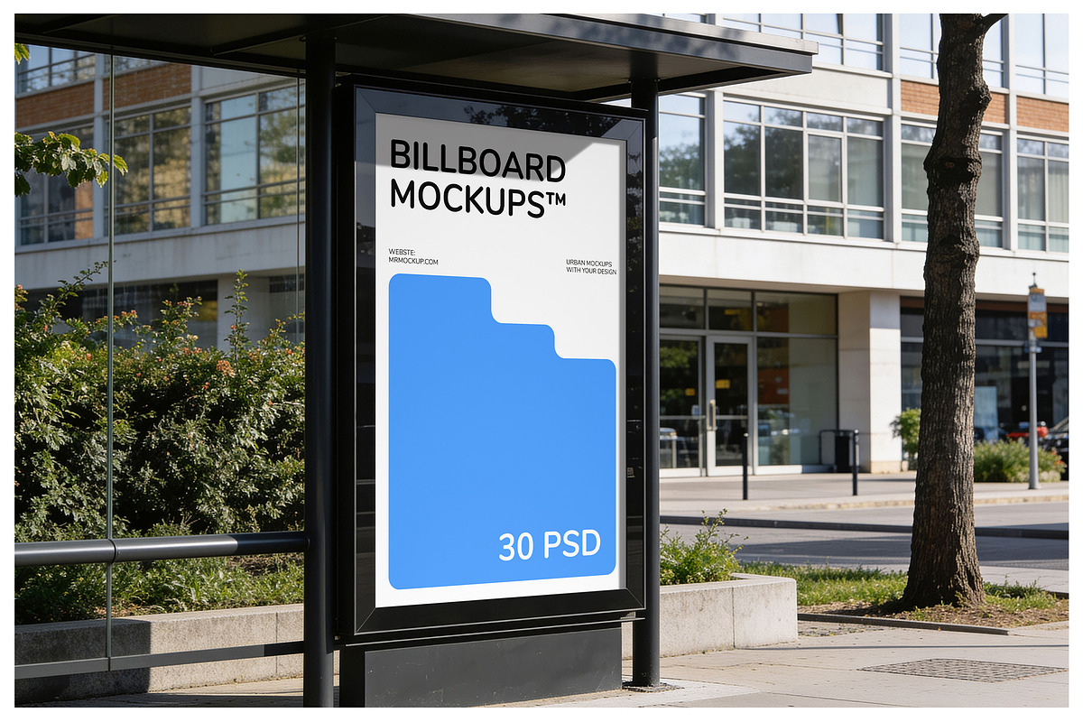 City Billboard Mockups Vol.3, an Advertising Mockup by Mr.Mockup™ (Photo 5 of 18)