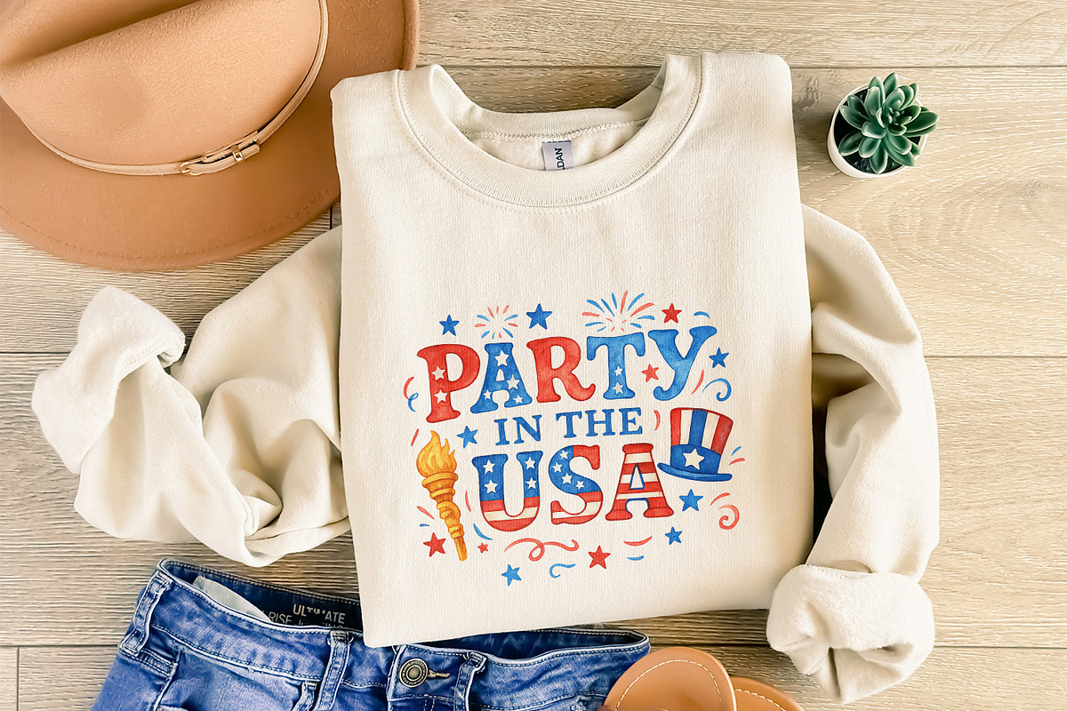 Retro 4th of July Sublimation, an Illustration by SharpMarketplace (Photo 8 of 9)