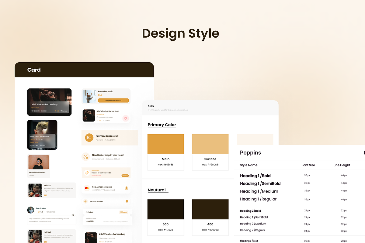 Barbersz UI Kit, an UI Kit Template by Kawalan Studio (Photo 4 of 5)