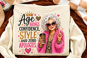 Age Brings Style Glam Grandma, a Seasonal Illustration by Canvas Craft (Thumbnail 4 of 5)