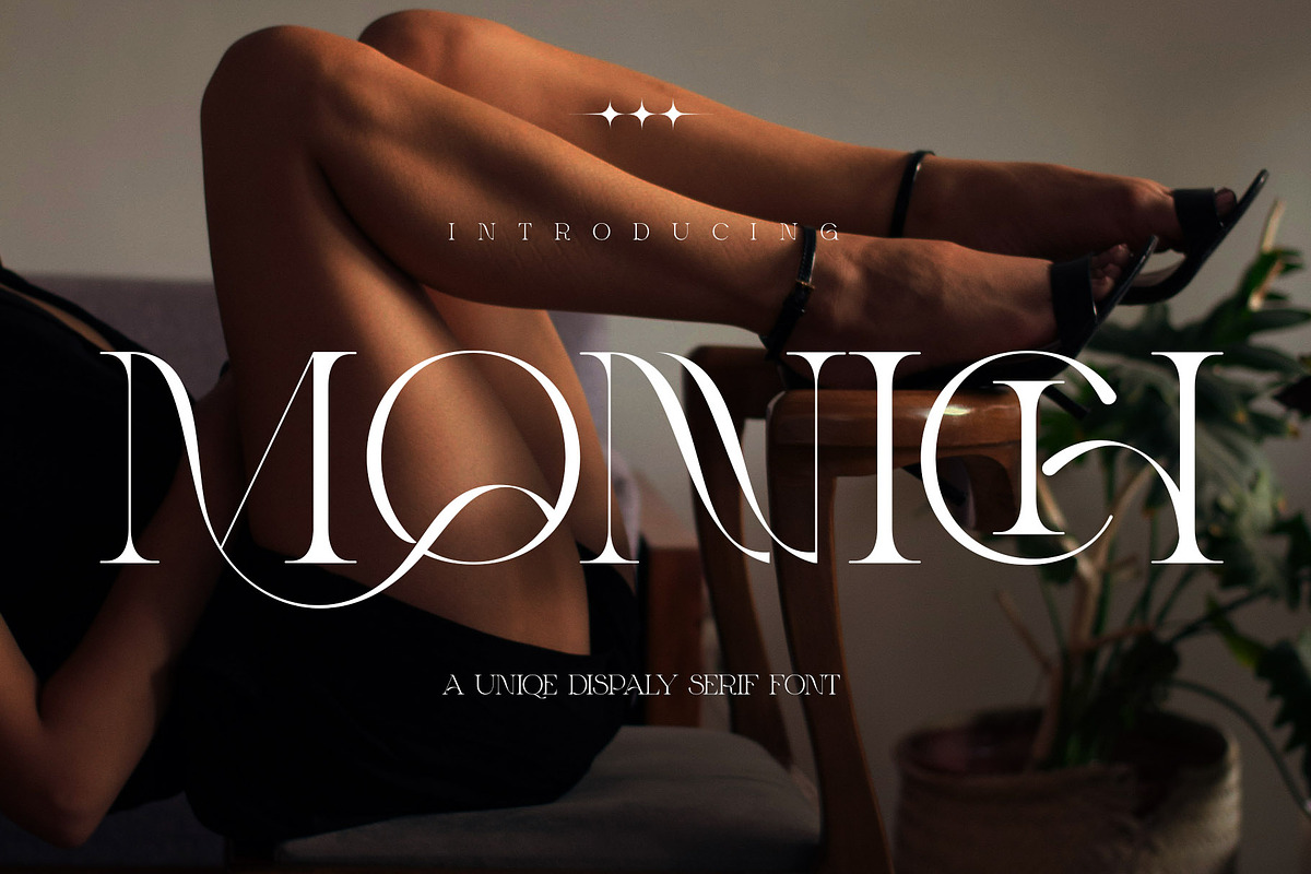 MONNIC Unique Display Serif, a Serif Font by Alfinart (Photo 1 of 10)