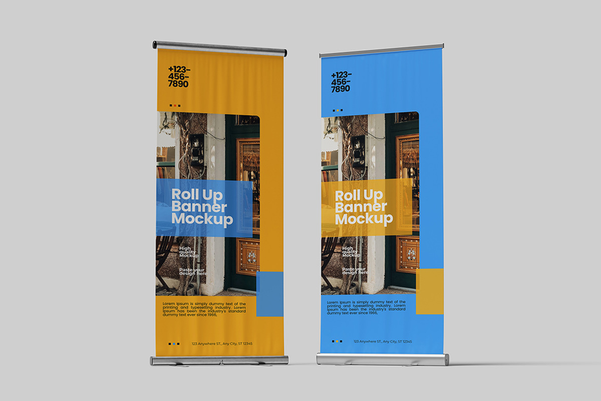 Roll Up Banner Mockup, an Advertising Mockup by SimpangGraphics (Photo 3 of 5)