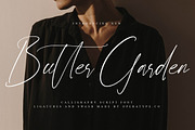Butter Garden, a Script Font by operatype.co (Thumbnail 1 of 15)