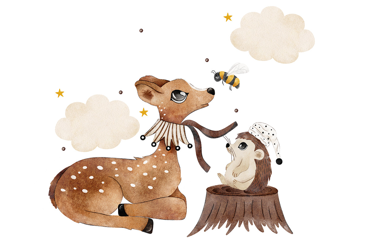 Magic Woodland Friends Collection, an Animal Illustration by Pati Paints (Photo 16 of 19)