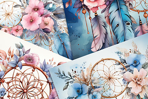 Pastel Watercolor Dreamcatchers