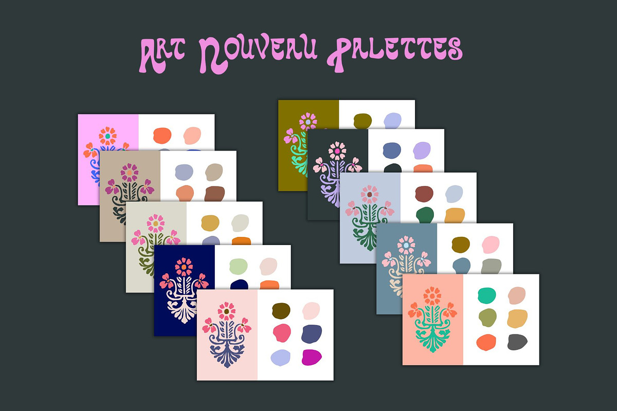 Art Nouveau Graphics & Font, a Graphic by Liz Kohler Brown (Photo 33 of 33)