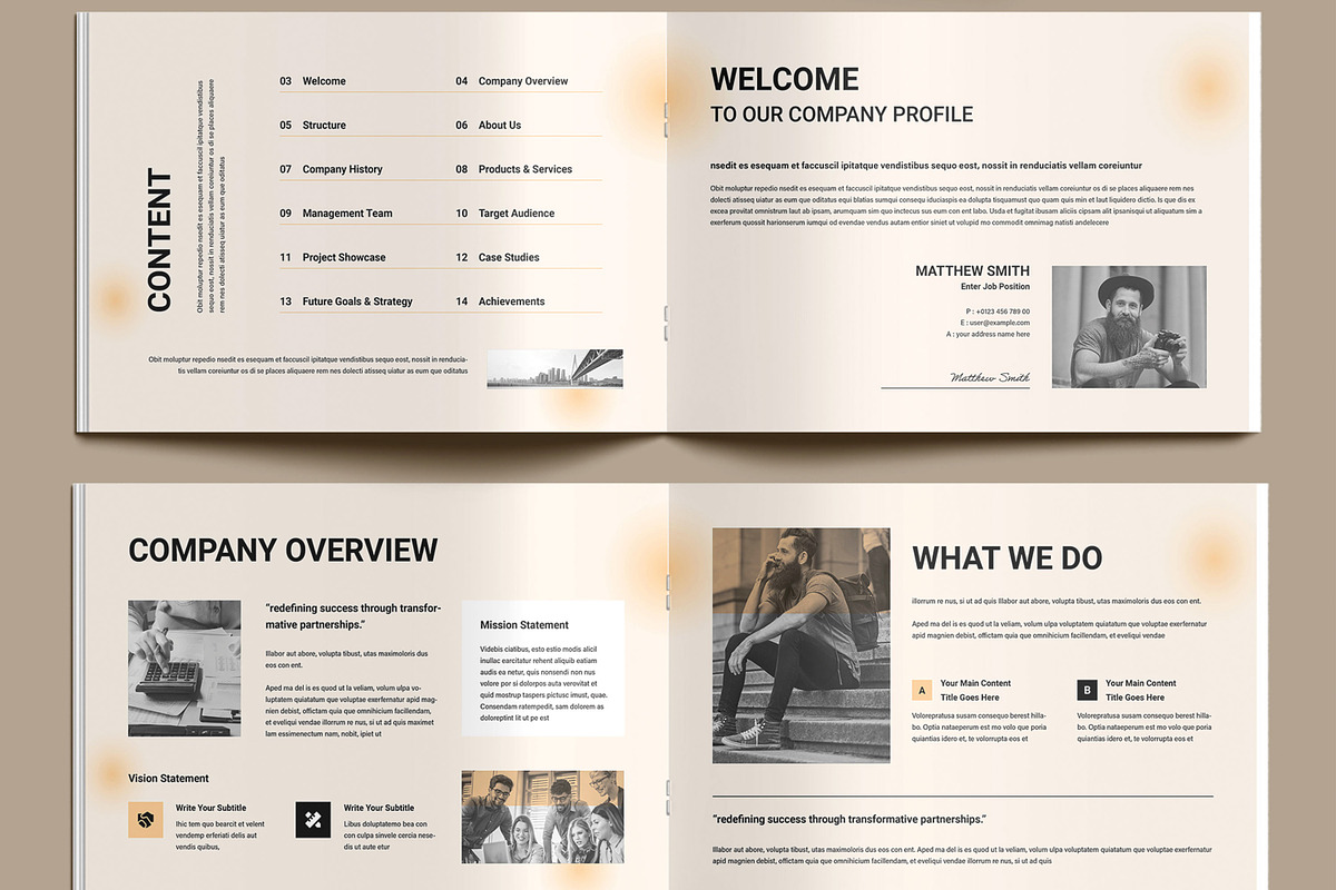 Professional Company Profile, a Brochure Template by MightyDesign (Photo 3 of 9)
