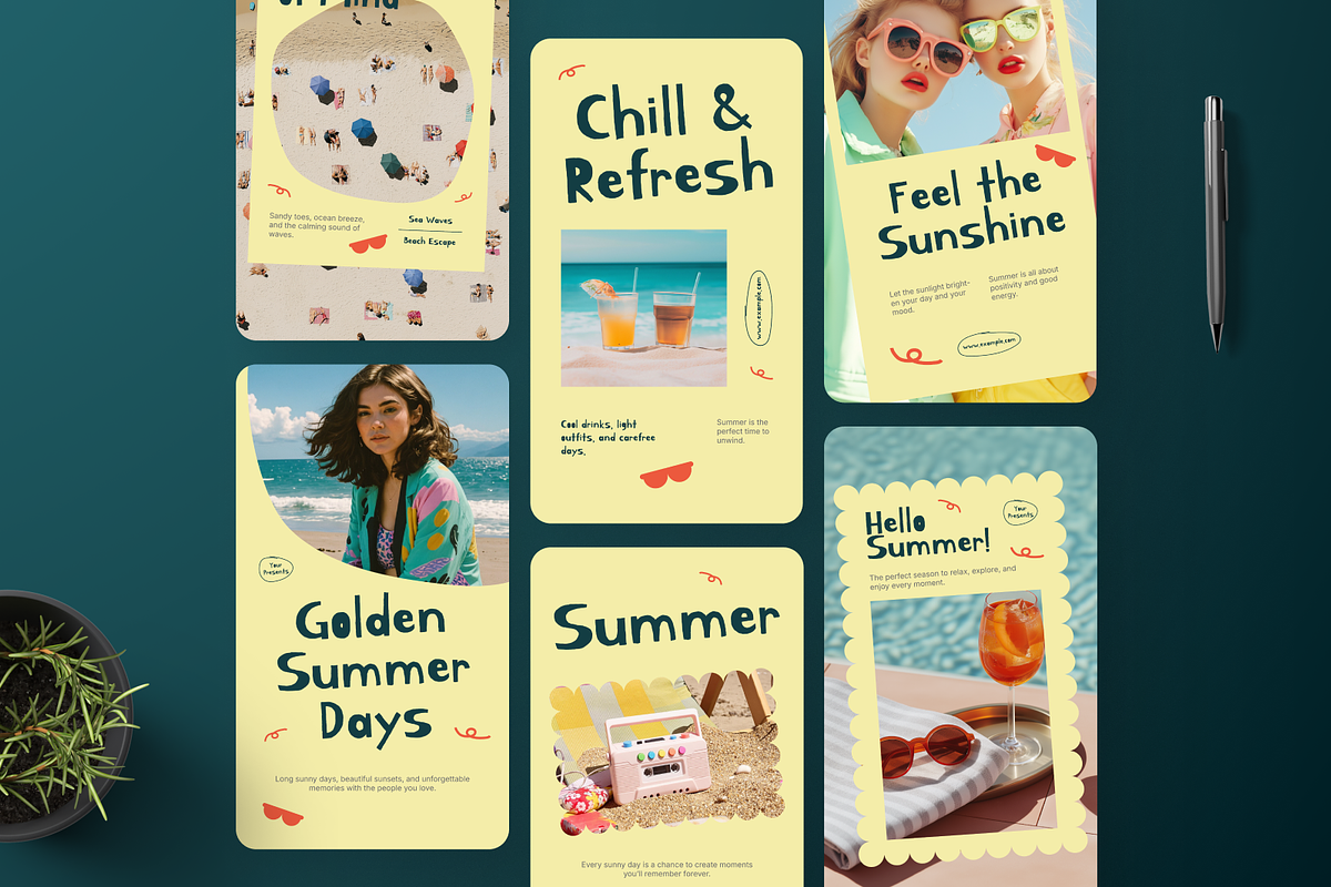 Summer Vibes Instagram Story, a Social Media Template by Annora Studio (Photo 4 of 6)