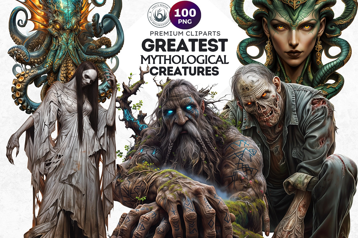 Greatest Mythological creatures, a Decorative Illustration by ThatsDesignArt (Photo 1 of 10)