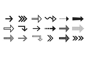 Different arrow signs set isolated, an Object Illustration by art PVP - market
