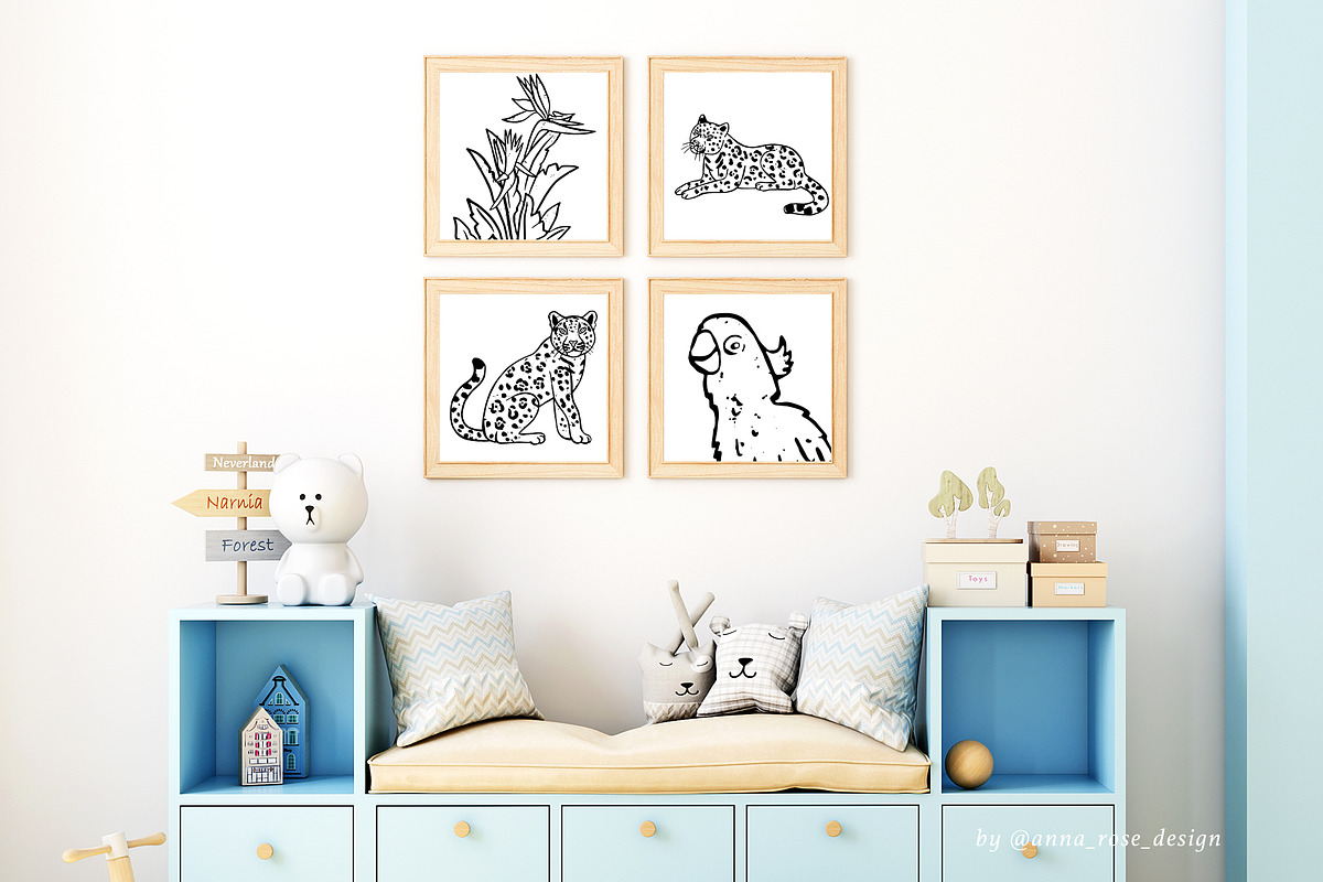 Jungle Wildlife Seamless Patterns, a Pattern Graphic by Rose Design (Photo 7 of 9)