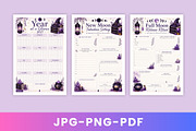 2027 Mystic Witch Planner & Workbook, a Stationery Template by Designmela01 (Thumbnail 2 of 6)