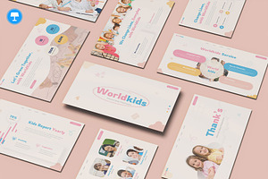 Baby and Kids Keynote, a Presentation Template by Pixslides